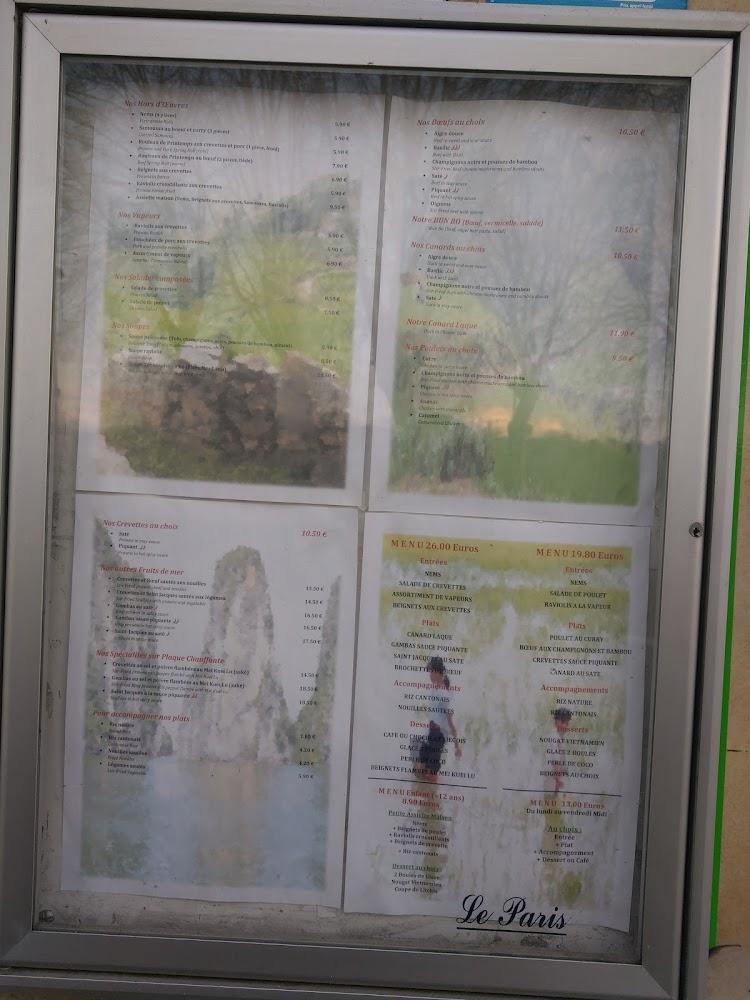 Le Paris Saïgon - Menu Image 1